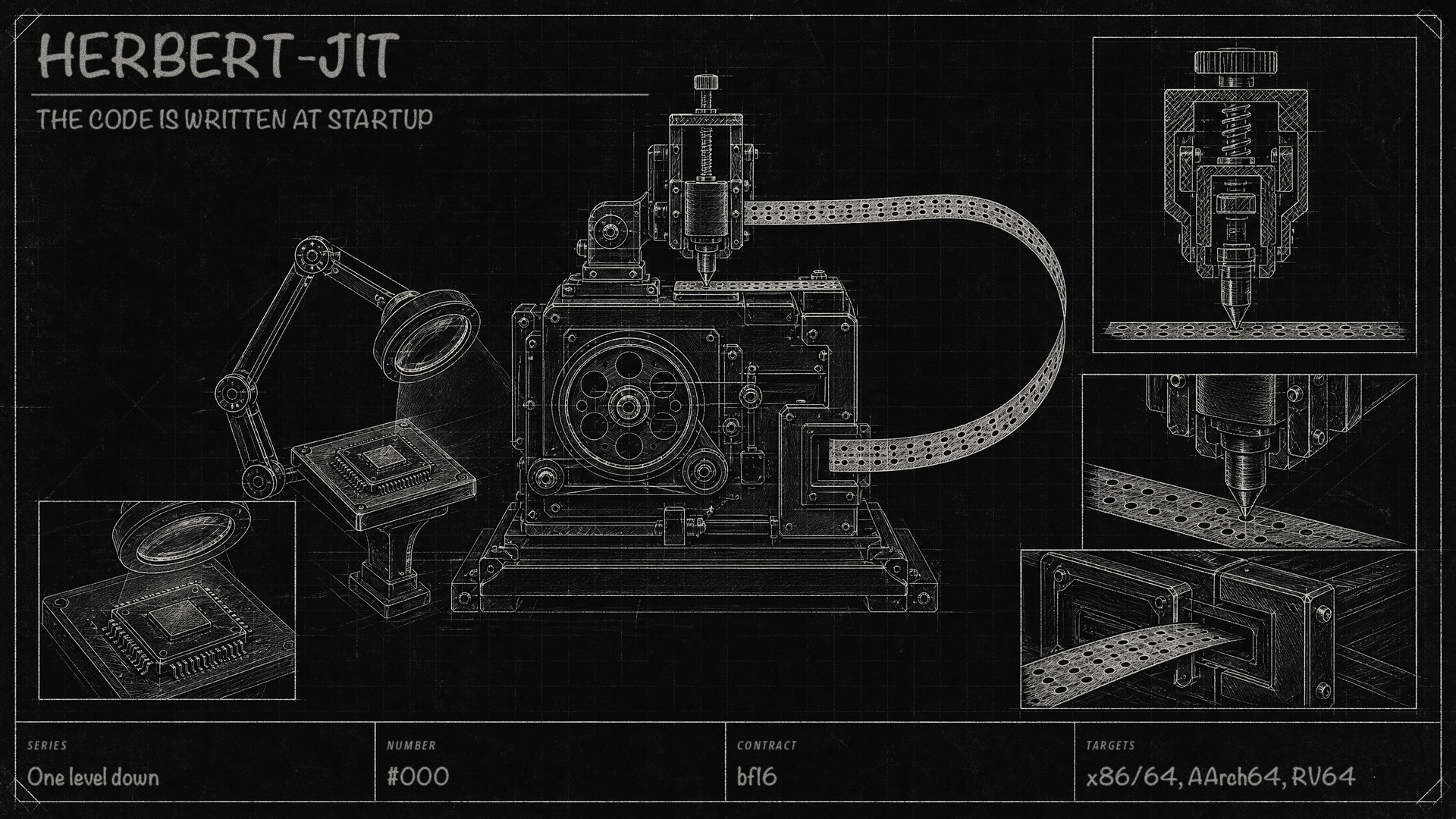 Herbert-JIT: the code is written at startup
