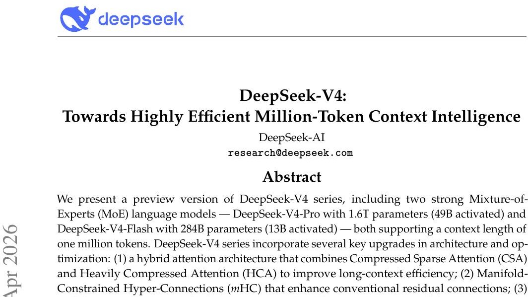 DeepSeek-V4-Flash : un modèle ouvert de 284 milliards de paramètres qui n'en allume que 13 à la fois